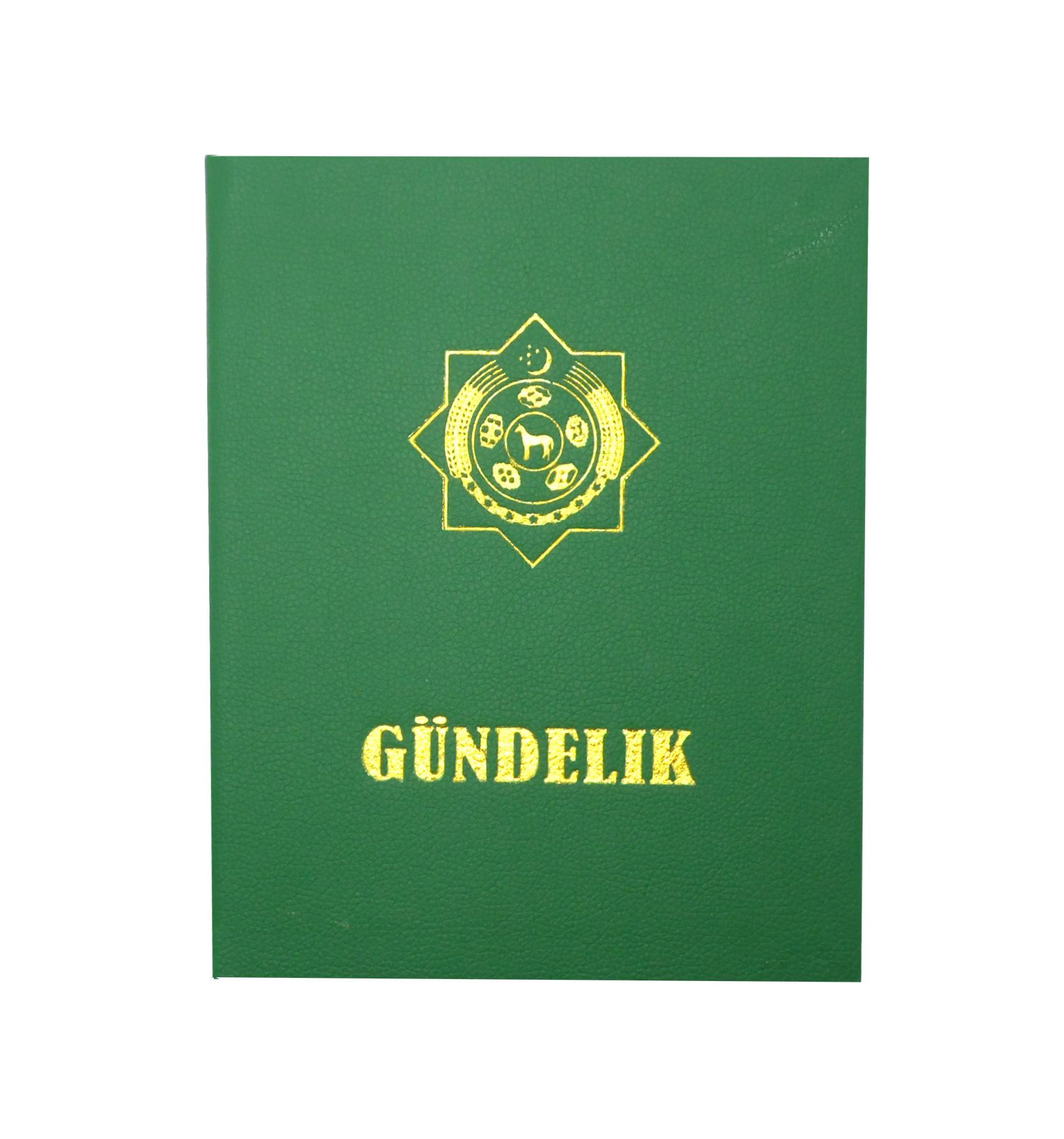 картинка Дневник ученический "Gündelik" на туркменском языке (под кожу) от магазина "HEŞDEK" офис маркет